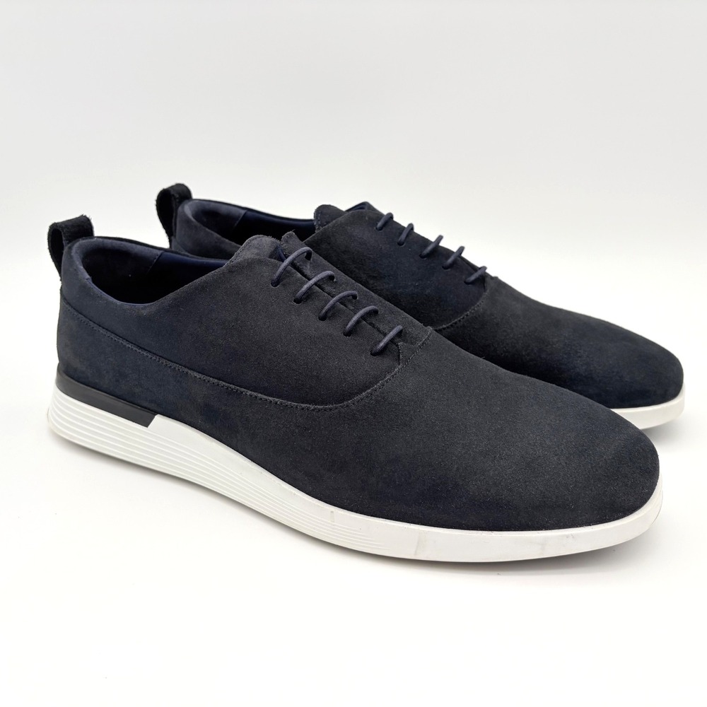 Wolf & Shepherd Crossover Longwing Shoes Mens Size 12M Dark Navy Suede Lace Up